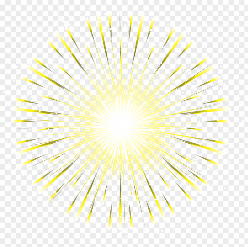 Yellow Firework Transparent Clip Art Image Light Flower Pattern PNG