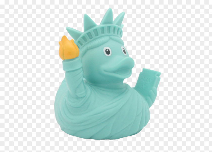 Duck Rubber Statue Of Liberty Toy Natural PNG