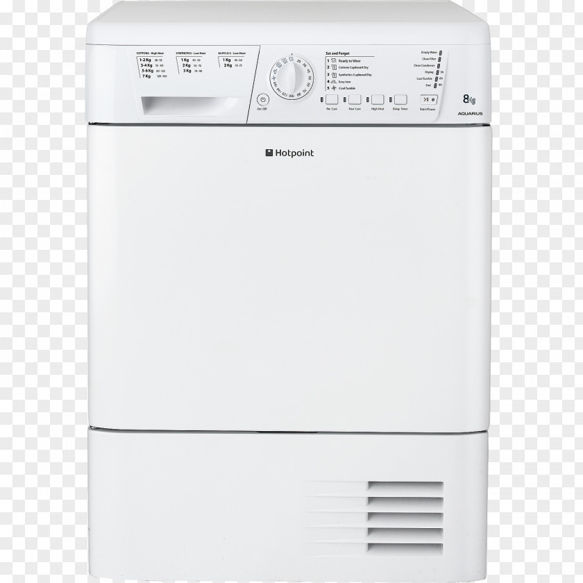Refrigerator Clothes Dryer Hotpoint Home Appliance Condenser PNG