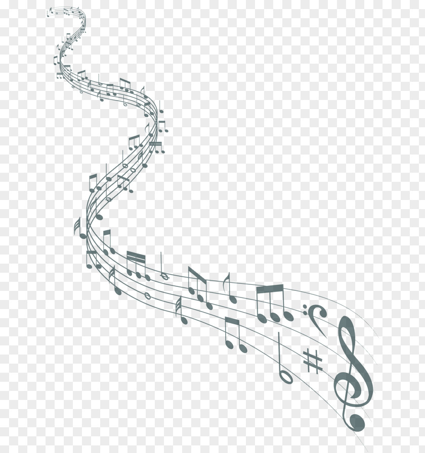 A Melody Musical Note Staff Notation PNG