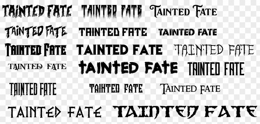 2018 Font Design Tainted Fate Misfit Village Logo PNG