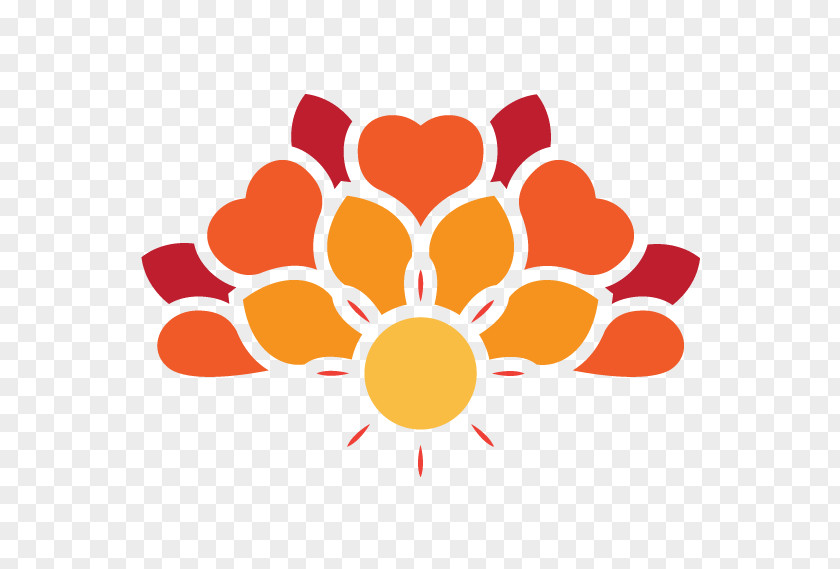 Logo Orange Yoga Background PNG