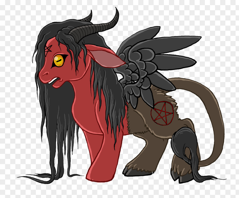 Satan Pony Rainbow Dash Baphomet Sunset Shimmer PNG