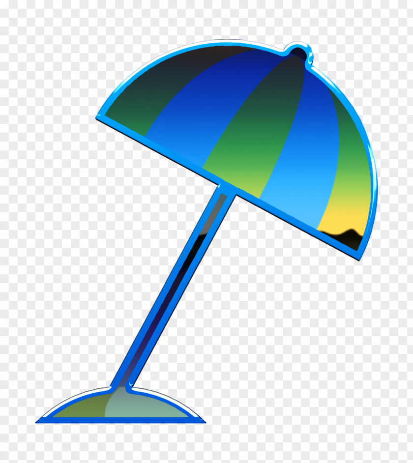 Summertime Set Icon Beach Sun Umbrella PNG