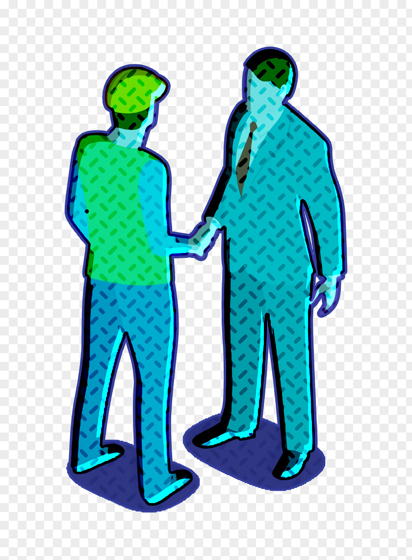 Gesture Standing Businessman Icon Human People PNG