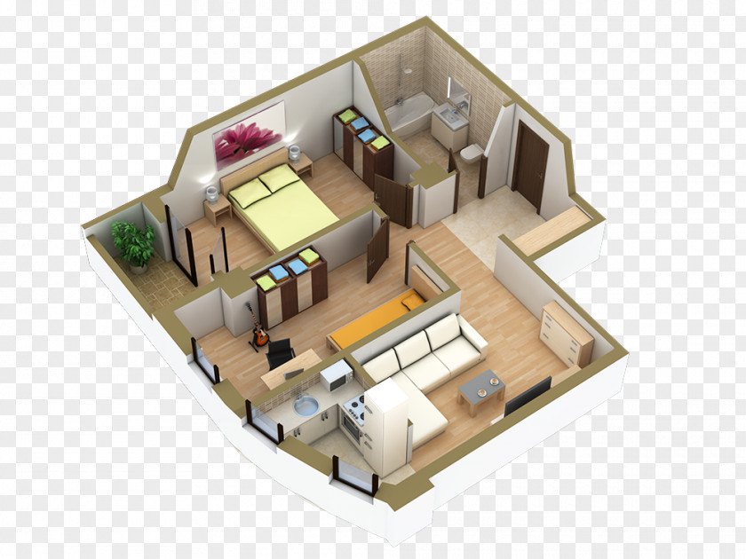 House Floor Plan Villa Room Apartment PNG