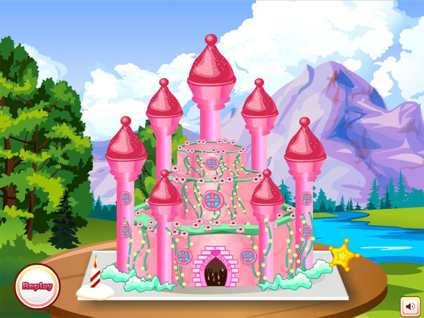 Princess Castle Rapunzel Elsa Cake Cooking Anna Makeover: Girls Games PNG