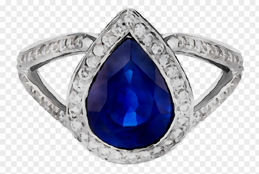 Sapphire Engagement Ring Sterling Silver 925 Diamond PNG