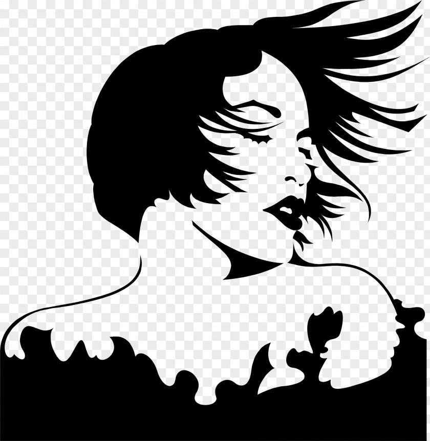 Women Hair Silhouette Woman Clip Art PNG