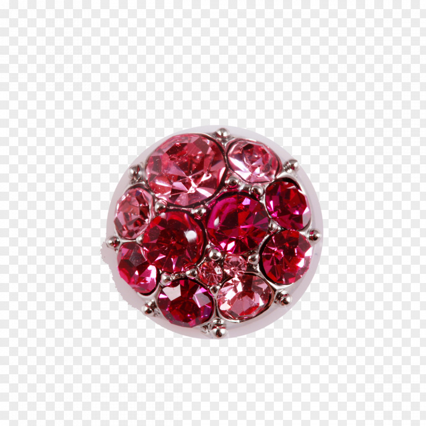 Gemstone Body Jewellery Bead Magenta PNG