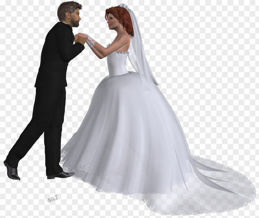 Groom And Bride Wedding Dress Formal Wear PNG