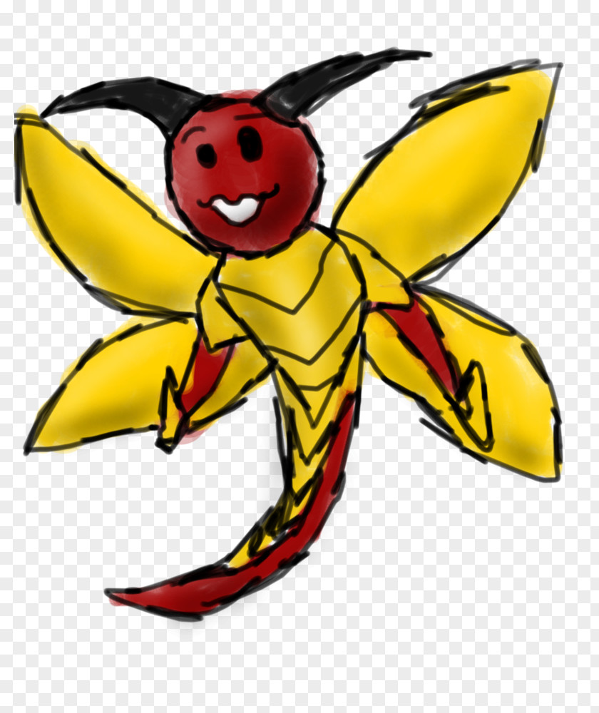 Insect Cartoon Character Flower Clip Art PNG