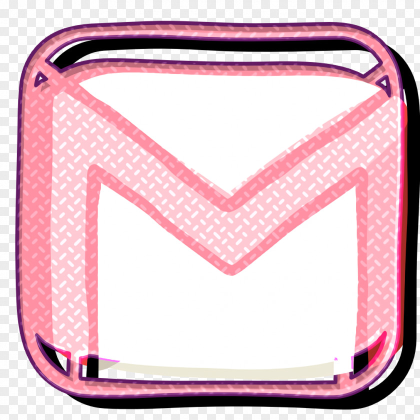 Pink Message Icon Communication Contact Email PNG