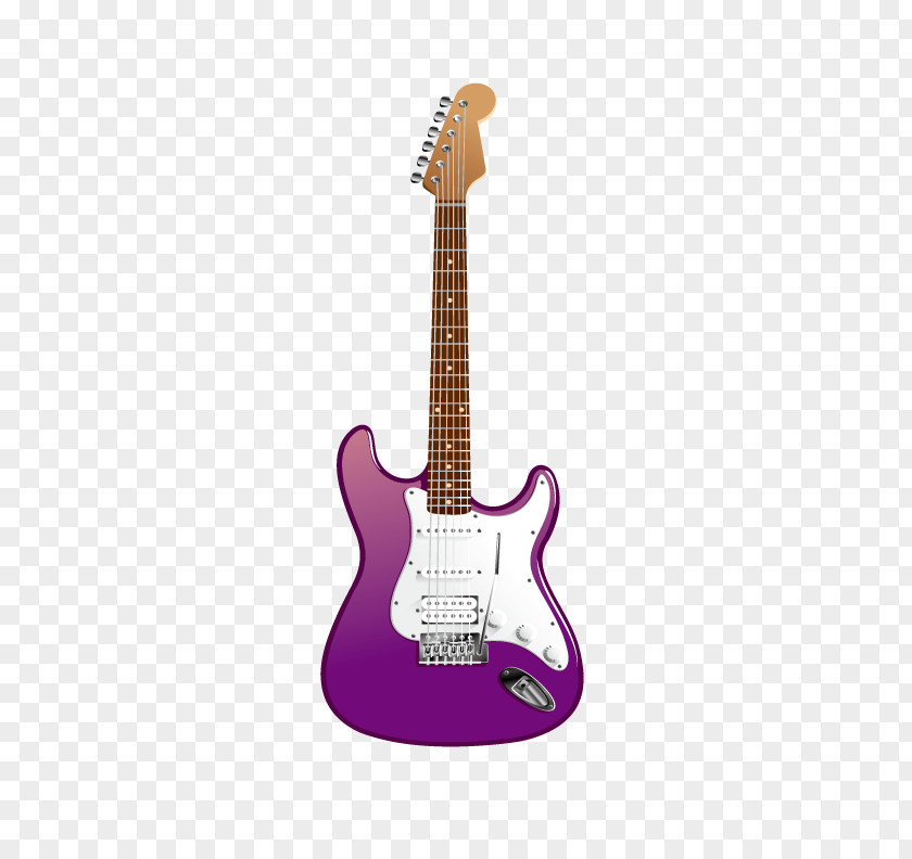 Purple Electric Guitar Amplifier Fender Stratocaster Bullet PNG