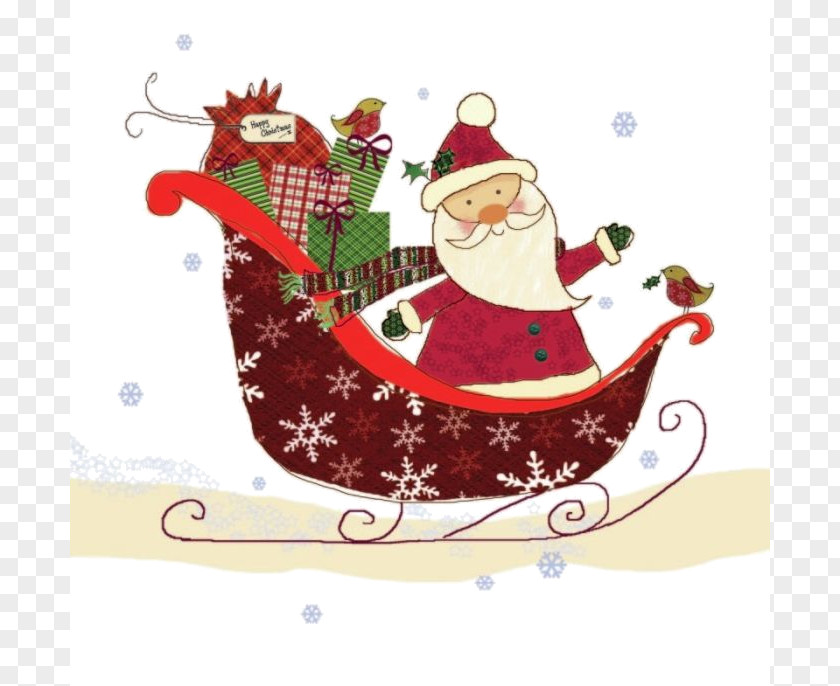 Santa Claus Christmas Day Ornament Illustration PNG