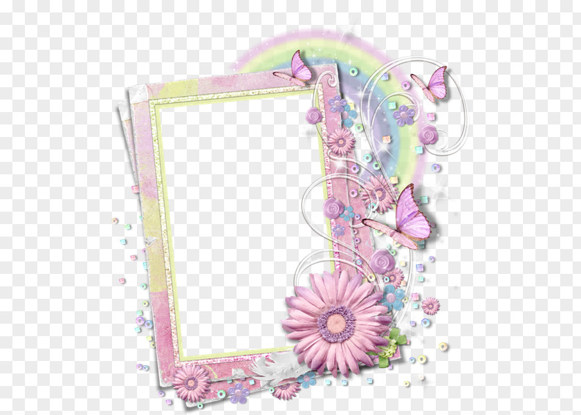 Sprinkle Flowers To Send Blessings Picture Frames Clip Art PNG