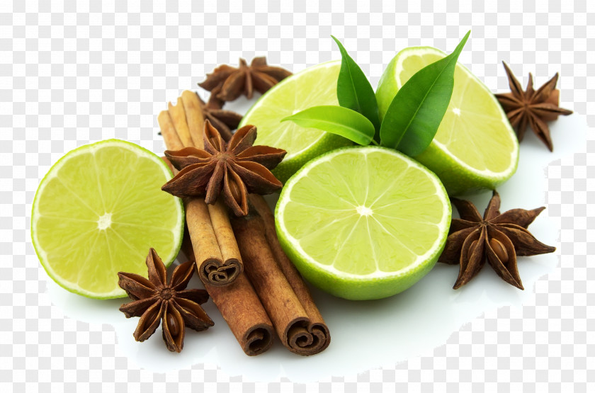 Cinnamon Stick Star Anise Lime PNG
