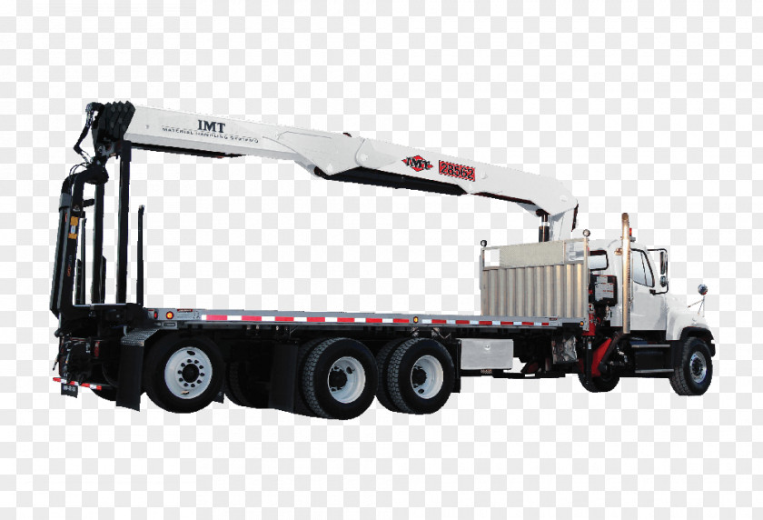 Crane Truck Mobile Cargo Transport PNG