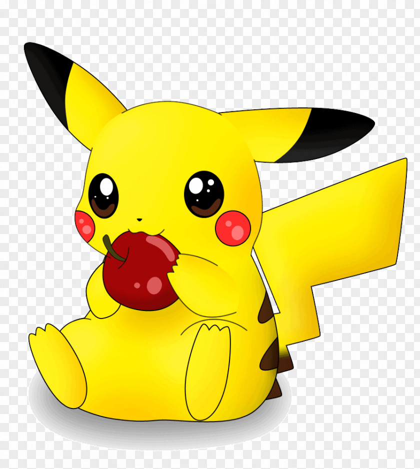 Pikachu Ash Ketchum Pokémon Apple Drawing PNG