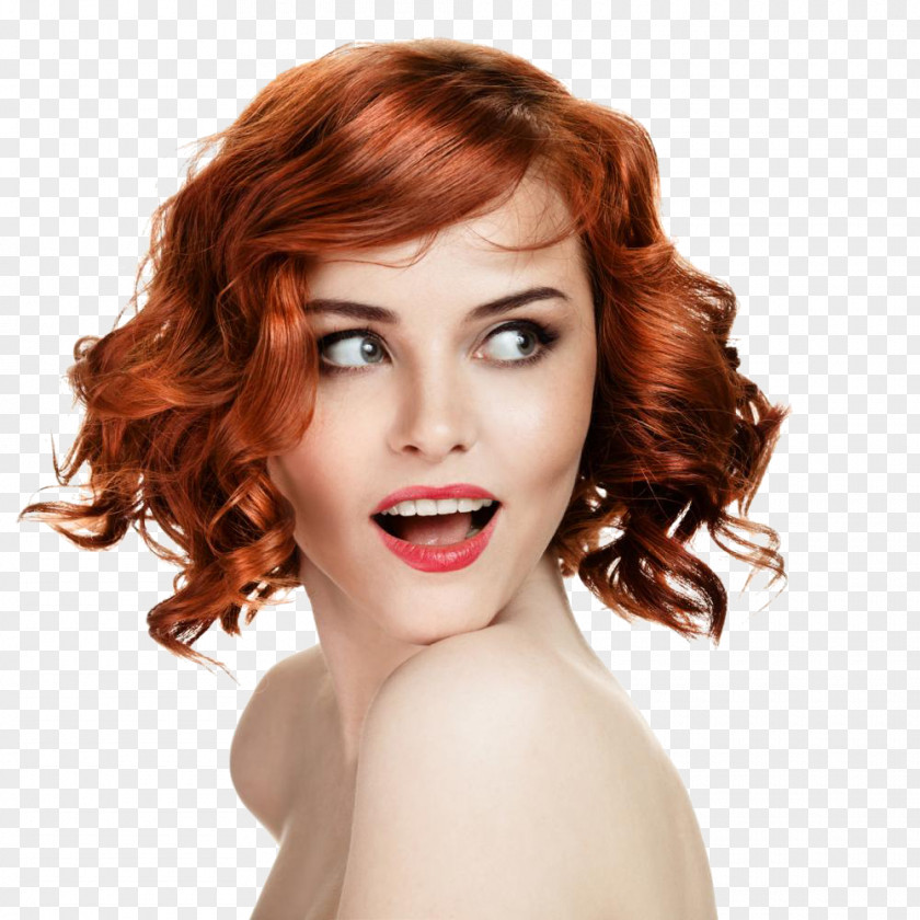 Red Hair Beauty Parlour Care Cosmetologist Hairstyle PNG