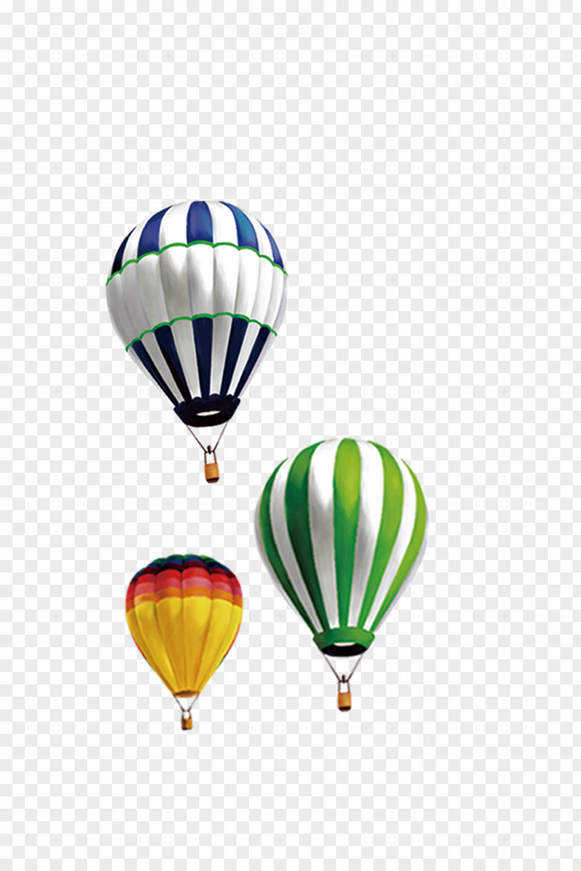 Three Hot Air Balloons Balloon PNG