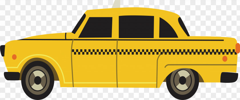 Yellow Taxi Car Download PNG