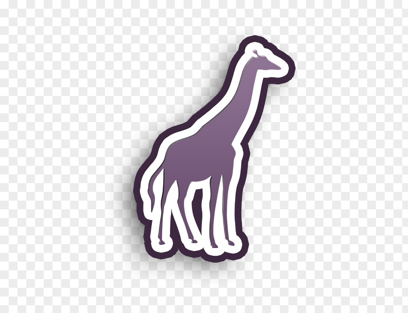 Animals Icon Giraffe Silhouette PNG