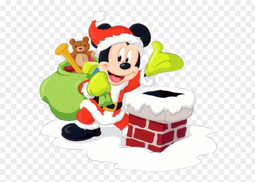 Mickey Mouse Cartoon Minnie Christmas Santa Claus PNG