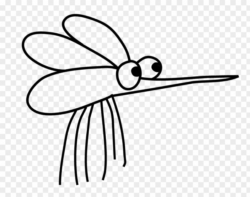 Mosquitos Line Art Insect Pollinator Cartoon Clip PNG