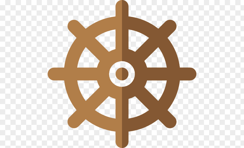 Steering Wheel Ships Boat Icon PNG