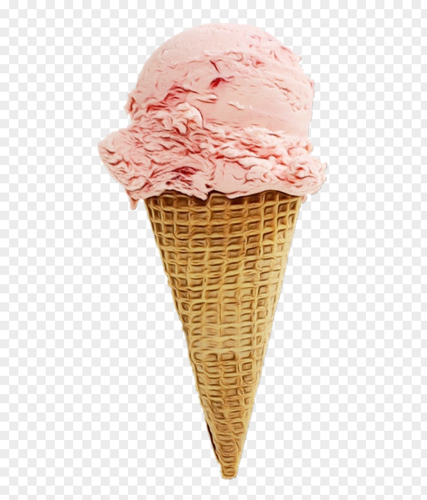 Dish Vanilla Ice Cream Cone Background PNG