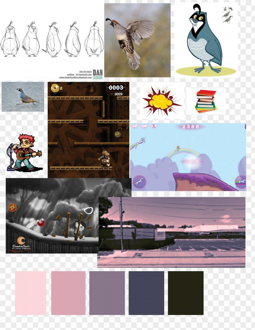 Mood Board Poster One Step At A Time PNG
