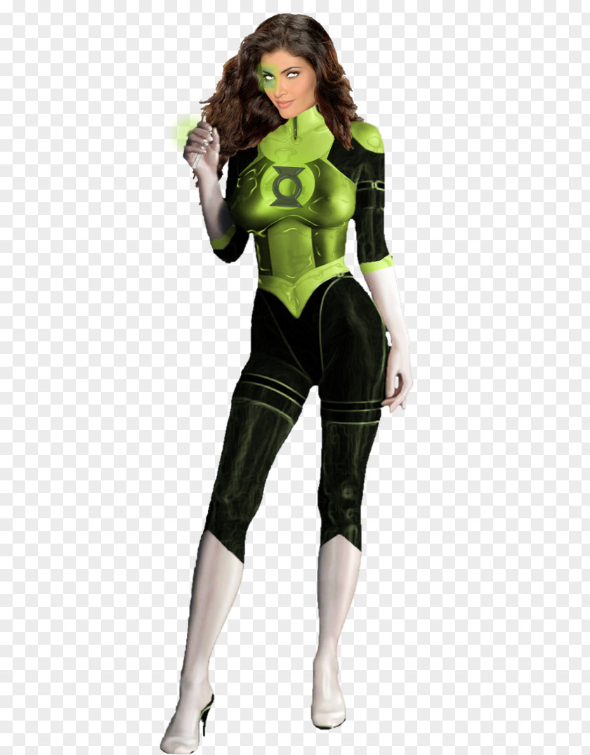 Cartoon Lantern Superhero Costume PNG