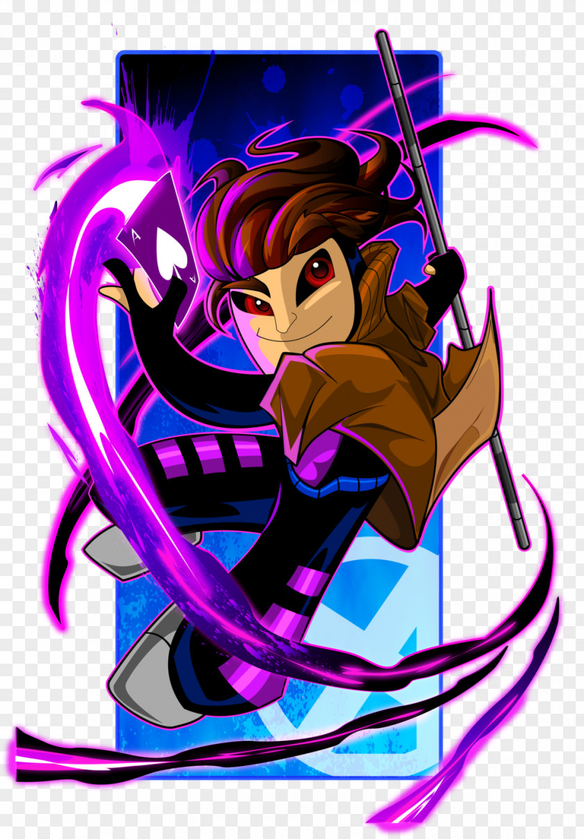 Gambit Rogue Cartoon Comics PNG