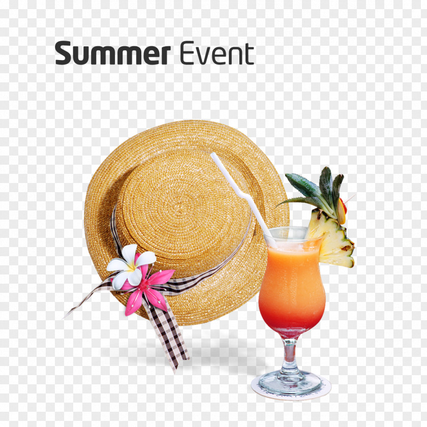 Hat Cocktail Garnish Summer Designer PNG