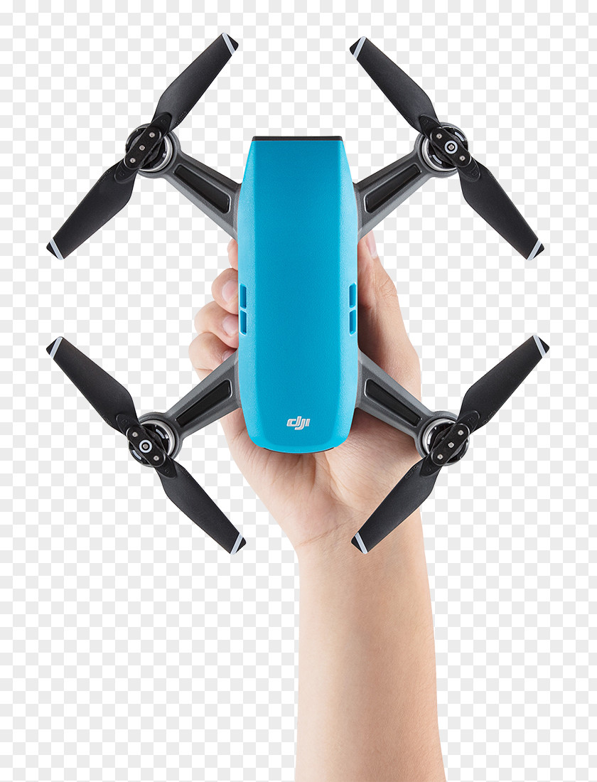 Mirrorless Mavic Pro DJI Spark Blue Unmanned Aerial Vehicle PNG