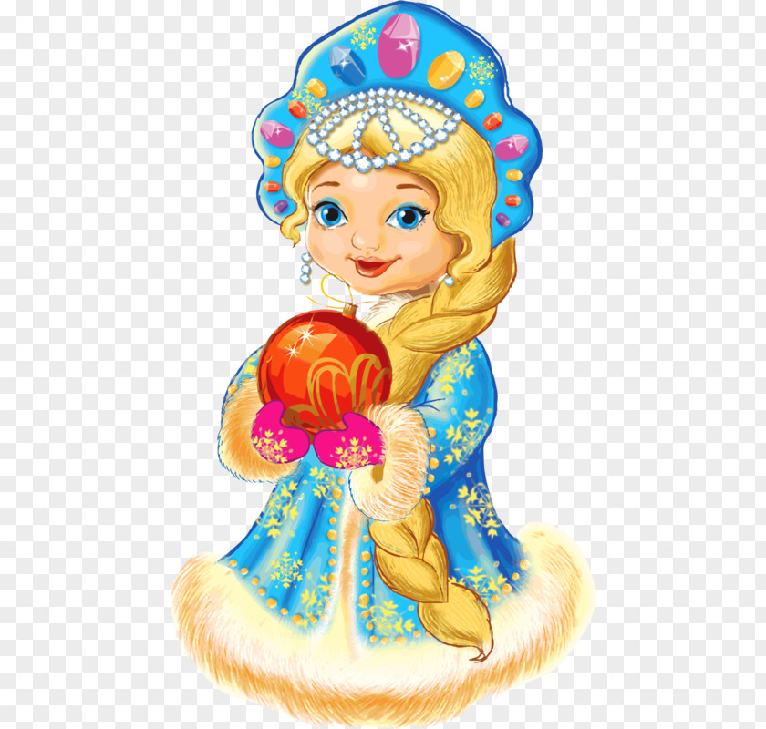 Russia Snegurochka Ded Moroz Christmas Child PNG