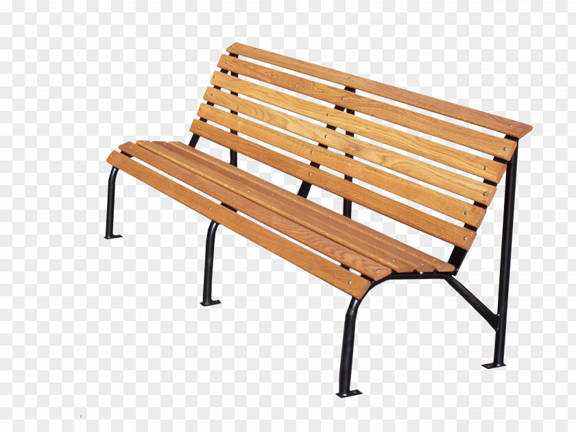 Seat Bench Park Furniture Metal PNG