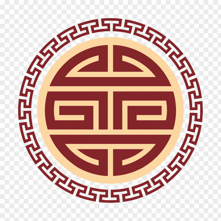 Chinese Style Retro Round Border PNG