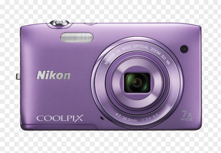 Nikon Camera COOLPIX S3500 Point-and-shoot Zoom Lens PNG
