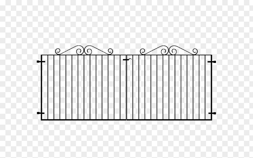 Wrought Iron Gate Fence Material Metal PNG