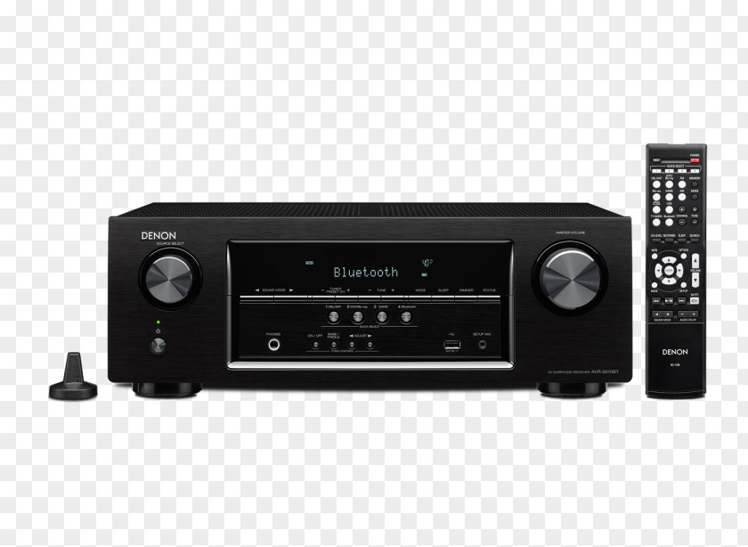 AV Receiver Denon AVR-S510BT 4K Resolution Audio PNG