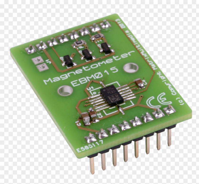 Mems Magnetic Field Sensor Microcontroller Magnetometer Gyroscope Electronic Component PNG
