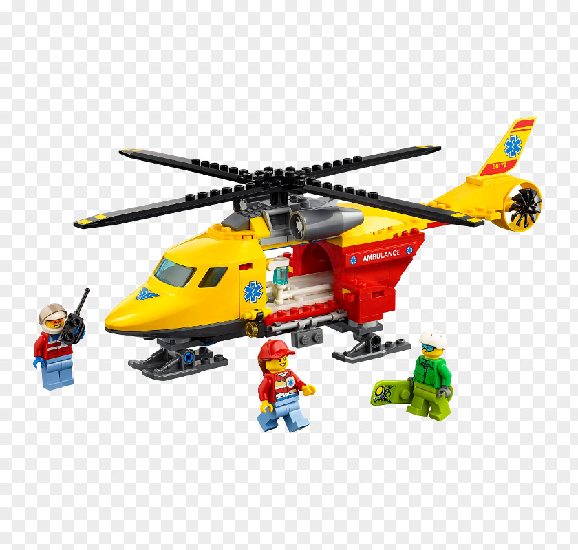 Helicopter LEGO 60179 City Ambulance Lego Toy PNG