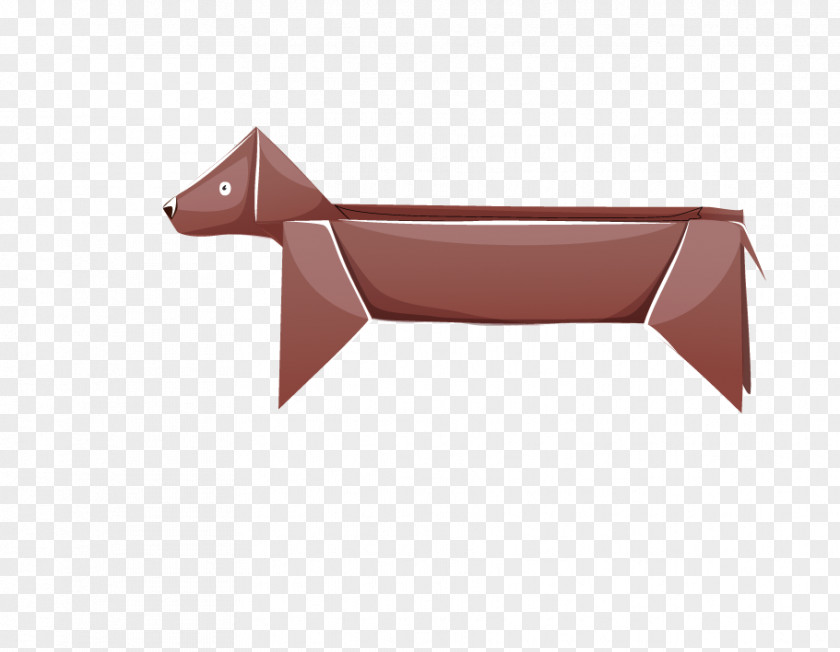 Origami Puppy Dog Paper PNG