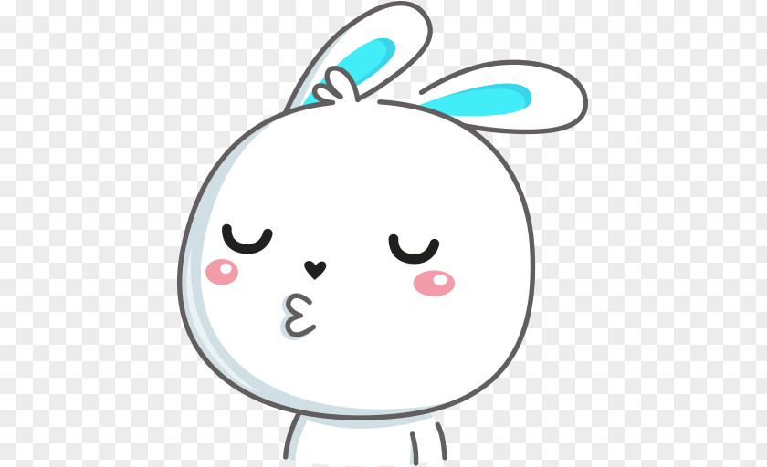 Rabbit Easter Bunny Sticker Clip Art Telegram PNG