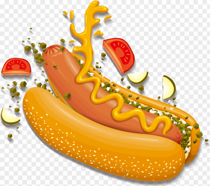 Vector Hamburger Hot Dog Barbecue PNG