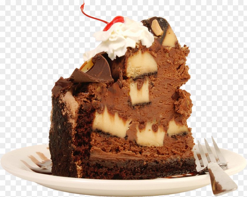 Chocolate Cake Sundae Fudge Torte PNG