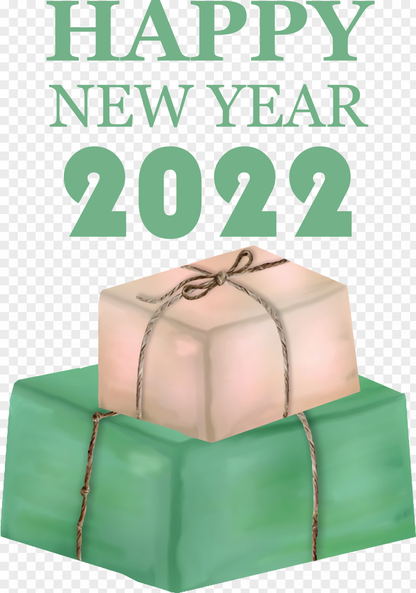 Happy New Year 2022 Gift Boxes Wishes PNG