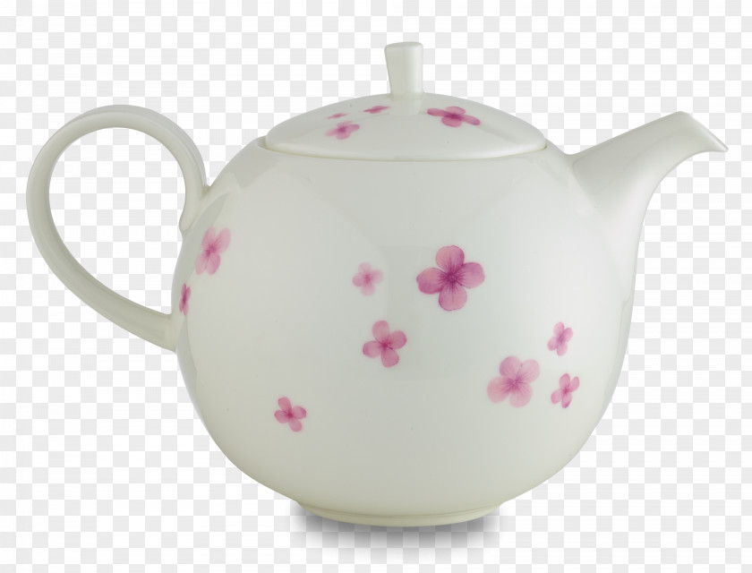 Scattered Petals Tableware Jug Mug Ceramic Teapot PNG